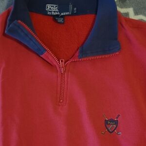 Polo by Ralph Lauren Red and Blue Sweatshirt